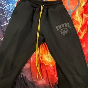 Rhude Black Jogger Pants
